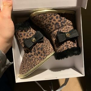 MK Cheetah Baby Boots